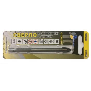 Сверло по керамике и стеклу квадро 10мм 440010