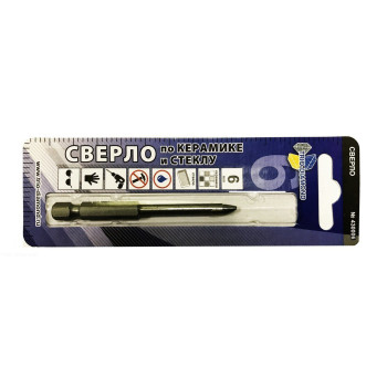 Сверло по керамике и стеклу 6мм 430006